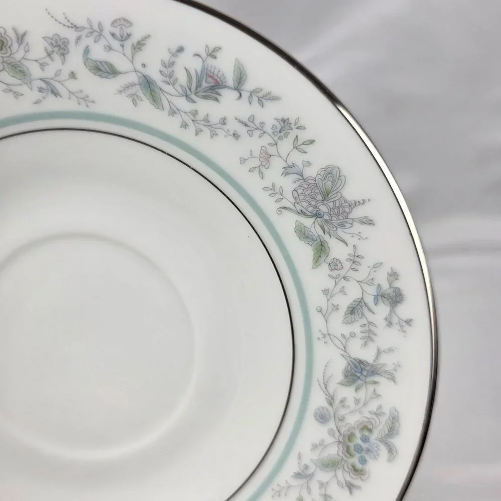 FOUR Oxford China Spring Bread Plates. The plates measure 6 3/8 inches and are w